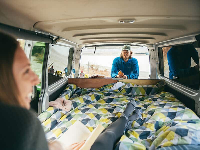 Escape Rentals NZ Our Campervan interior 06 - Plenty of room to stretch out, relax, and enjoy the view.